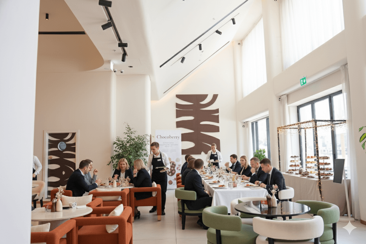 Chocoberry hospitality grand dining event atmosphere